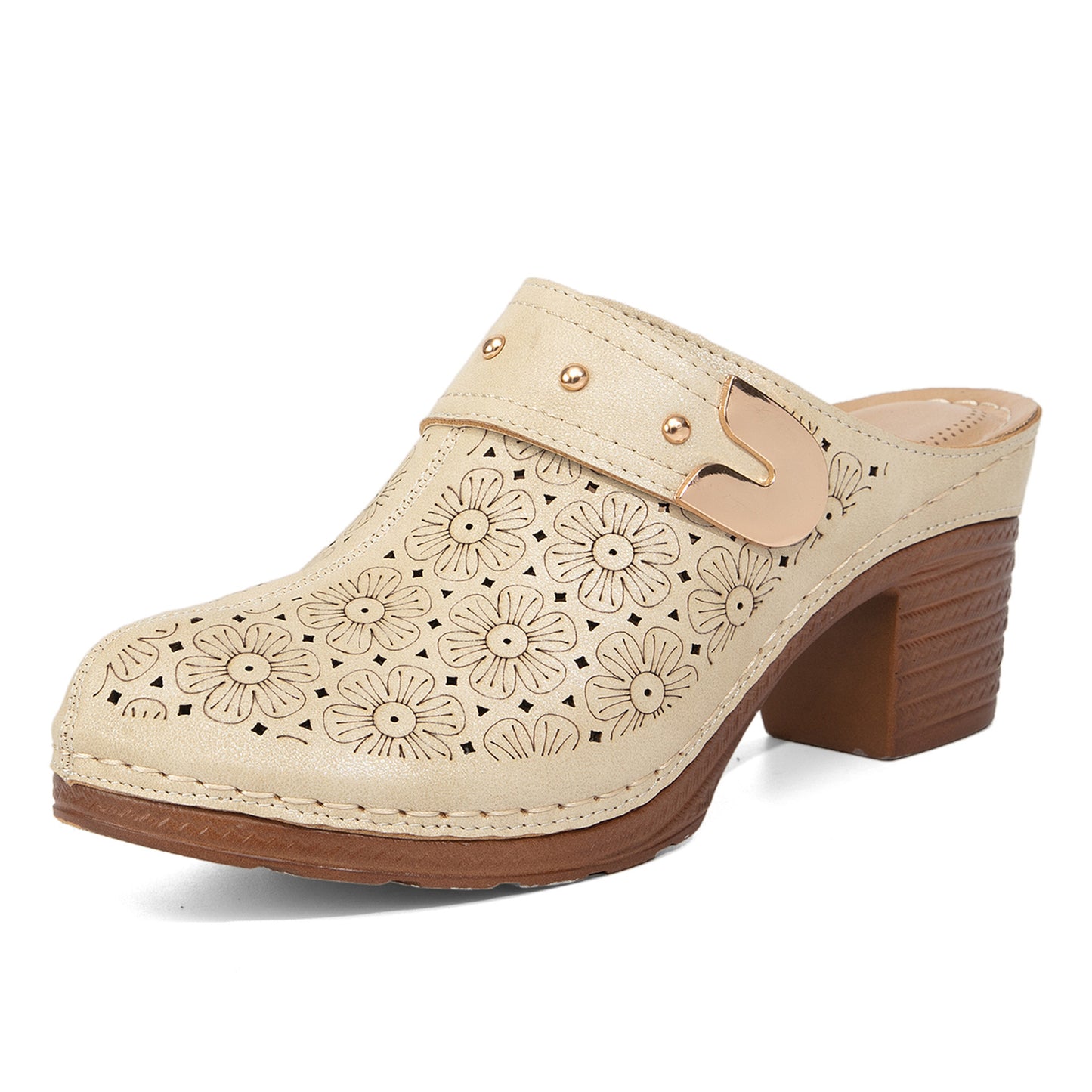 Closed Toe High Heel Sandal Slippers Women